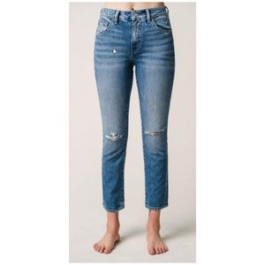 BNWT TRAVE DENIM IRINA SLIM IN BREAKDOWN